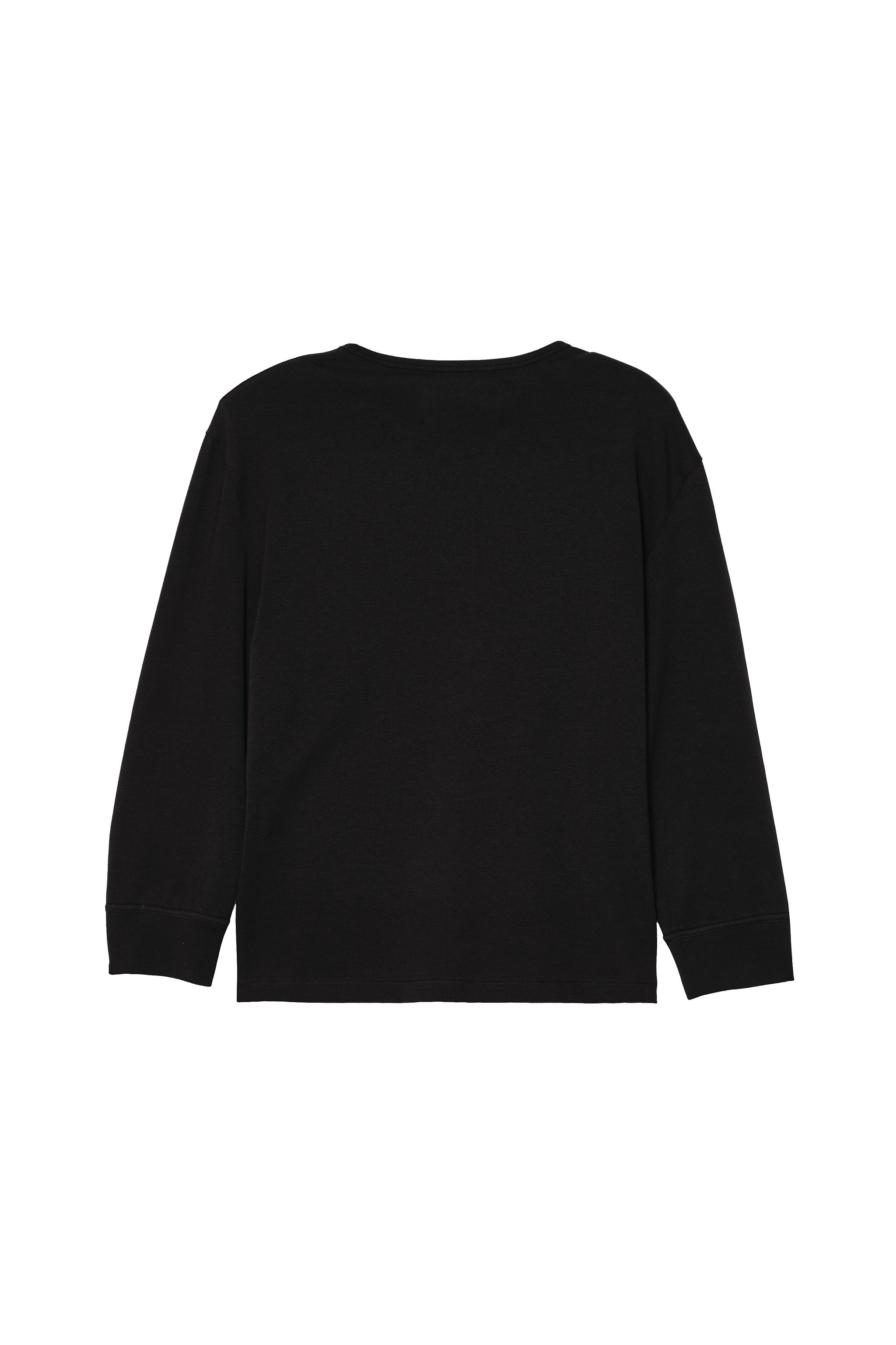 CROPPED FIT HENLEY T-SHIRT